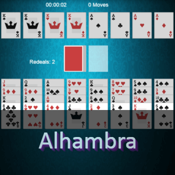 🕹️ Play Alhambra Solitaire Game: Free Online 2-Deck Solitaire Card Video  Game for Kids & Adults